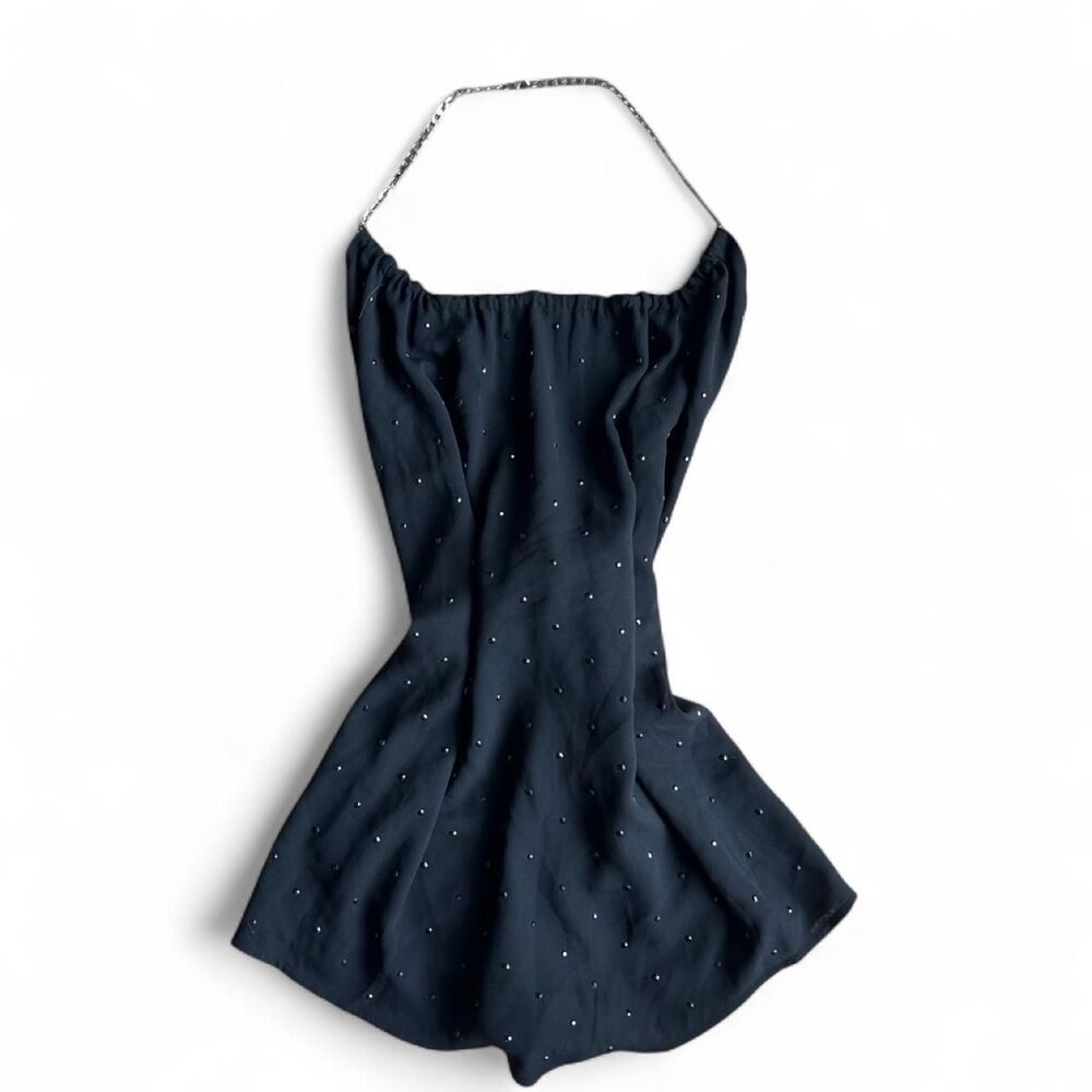 Express Women's Black beaded halter